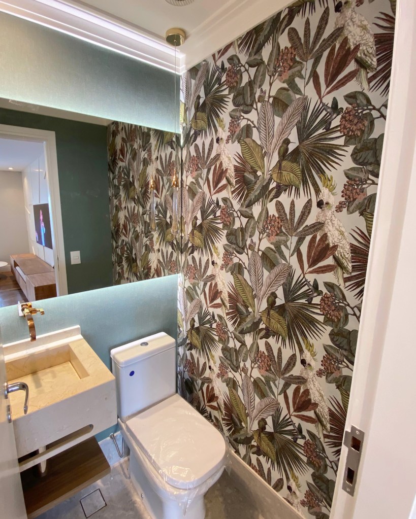 Cuarto de baño decorado por Empapelador Madrid
